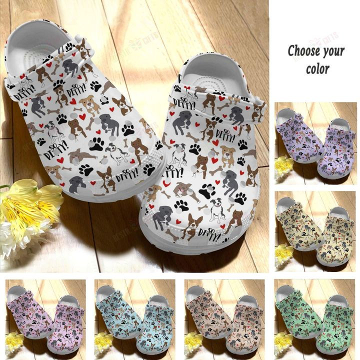 Pitbull Pattern Crocs Classic Clogs Shoes