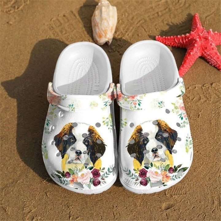 St Bernard Dog Crocs Classic Clogs Shoes