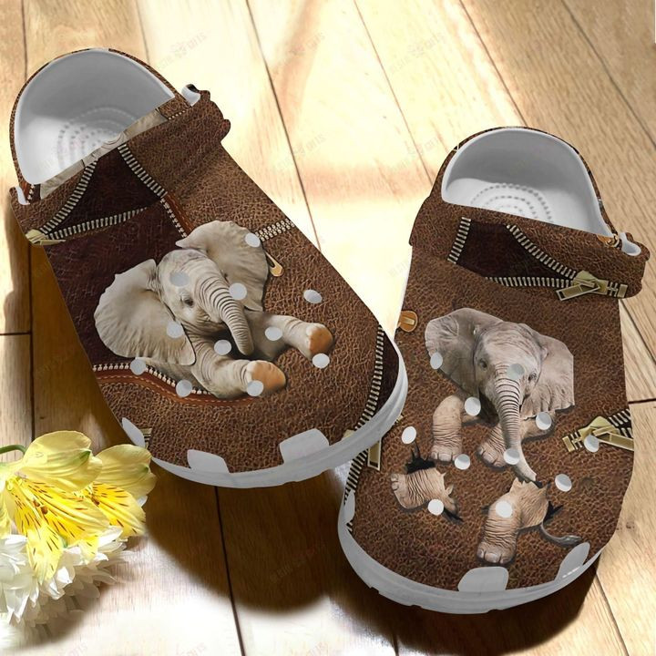 Elephant Cute Elephants 6 Crocs Classic Clogs Shoes