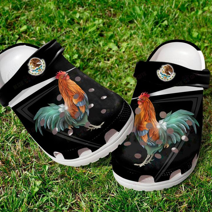 Mexican Rooster Crocs Classic Clogs Shoes