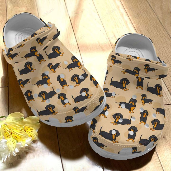 Dachshund Pattern Clog Crocs Classic Clogs Shoes