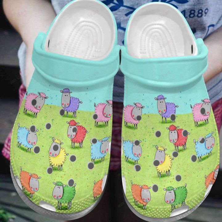 Sheep Colorful Sheeps Crocs Classic Clogs Shoes