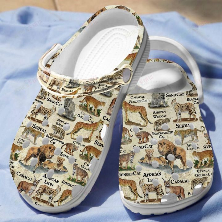 Wild Cats Of Africa Crocs Classic Clogs Shoes