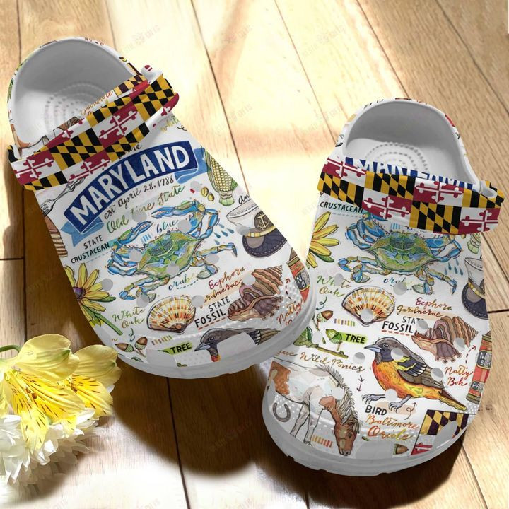 Maryland V1 Crocs Classic Clogs Shoes