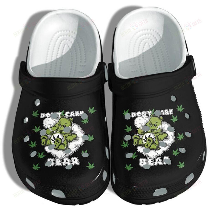 Weed Bear Funny High Smoke Crocs Classic Clogs Shoes