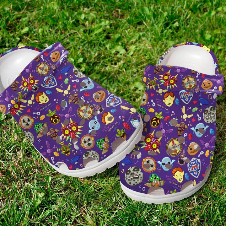 Majora Mask Pattern Crocs Classic Clogs Shoes