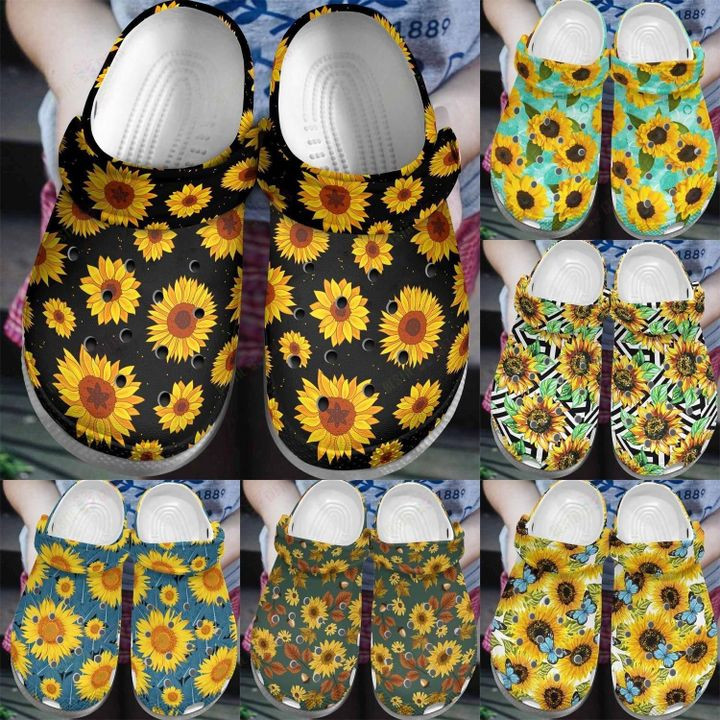 Sunflower Collection Crocs Classic Clogs Shoes