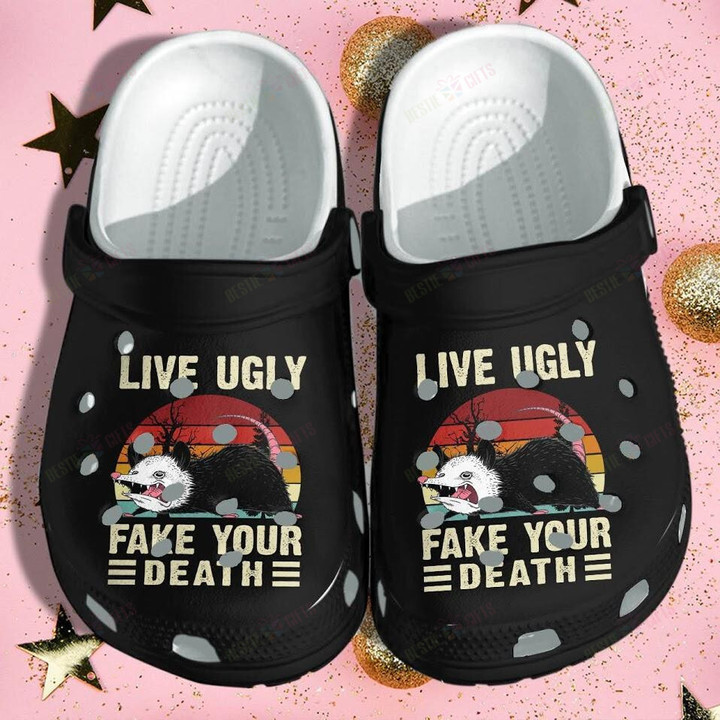 Opossum Funny Live Ugly Crocs Classic Clogs Shoes