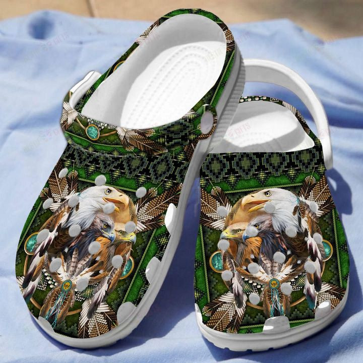 Native American Crocs Classic Clogs Shoes