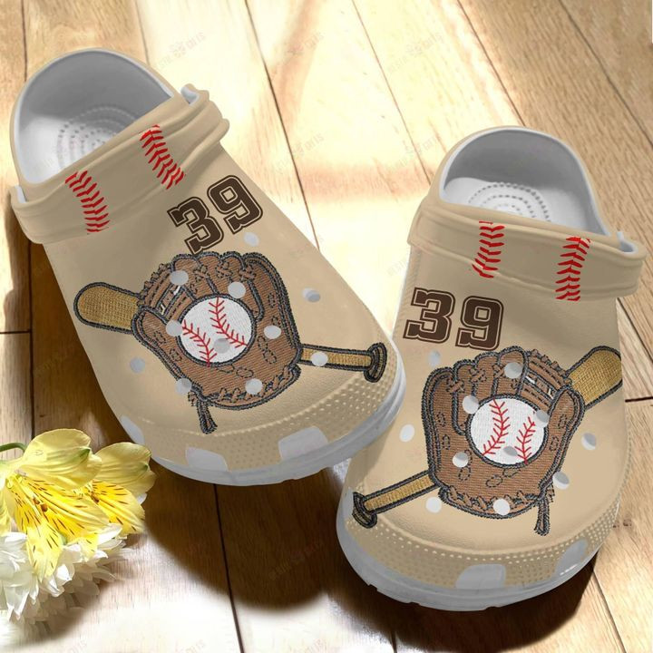 Baseball Personalized White Sole Crocs Classic Clogs Shoes