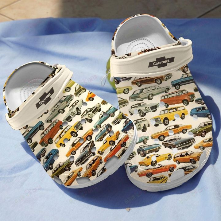 Vintage Car Collection Crocs Classic Clogs Shoes