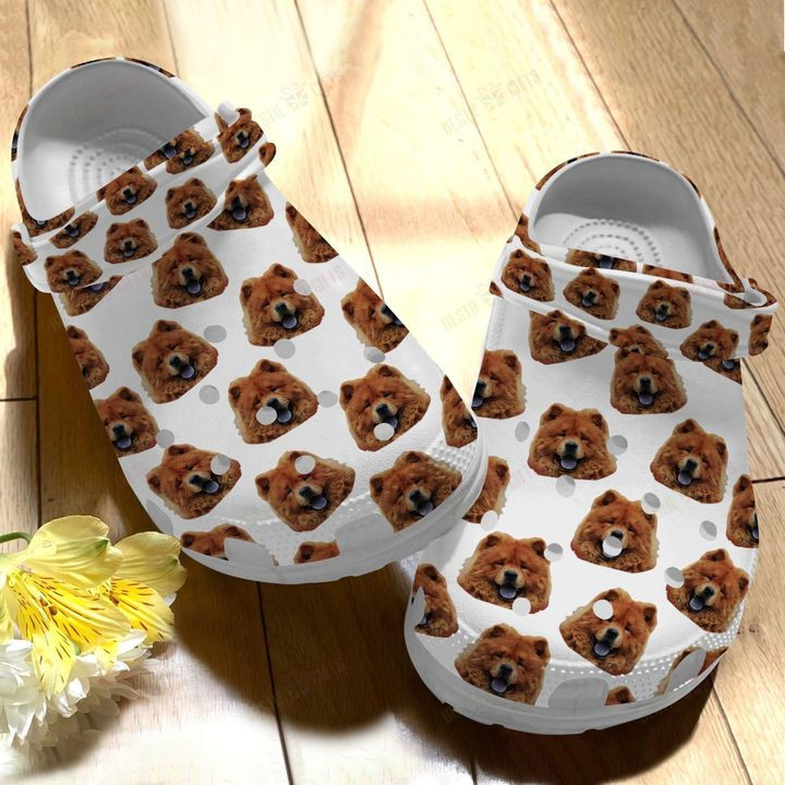 Chow Lovely Chow Crocs Classic Clogs Shoes