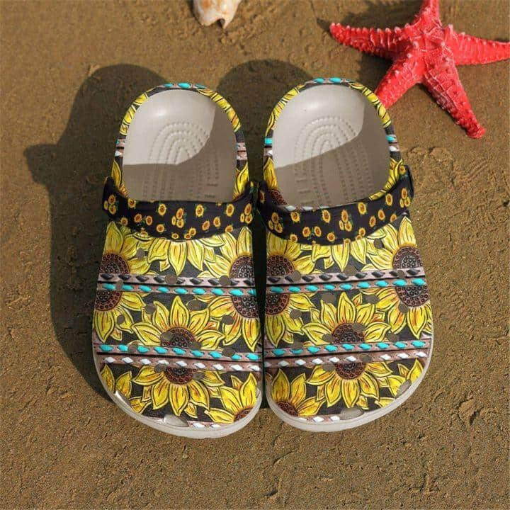 Sunflower Crocs Classic Clogs Shoes