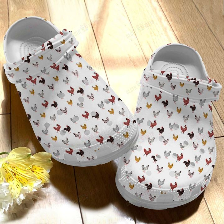 Chicken The Flock Crocs Classic Clogs Shoes