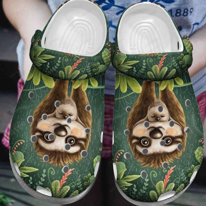 Sloth Mom Crocs Classic Clogs Shoes