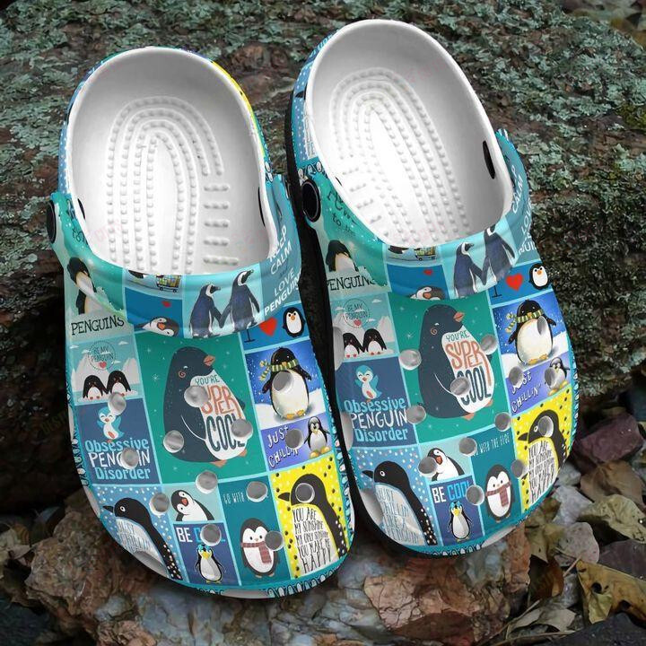 Penguin Crocs Classic Clogs Shoes