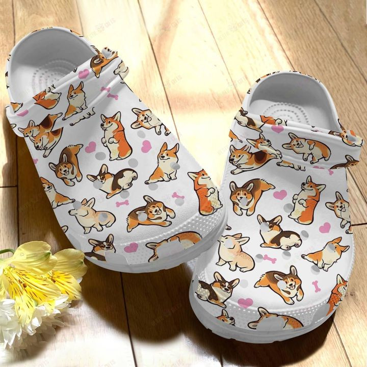 Dog Corgi Crocs Classic Clogs Shoes