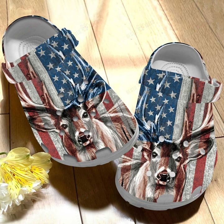 American Deer Crocs Classic Clogs Shoes