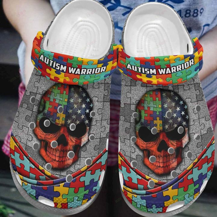 Autism Warrior Crocs Classic Clogs Shoes