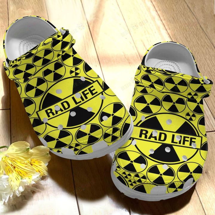 Rad Tech Whitesole Rad Life Crocs Classic Clogs Shoes