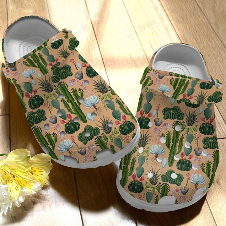 Cactus Crocs Classic Clogs Shoes