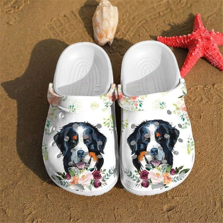 Bernese Mountain Dog Crocs Classic Clogs Shoes