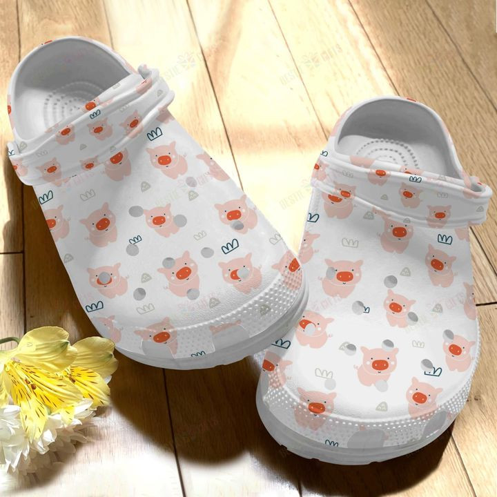 Pig Cute Pig Pattern Crocs Classic Clogs Shoes