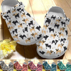 Pug White Sole Pug Pattern 3 Crocs Classic Clogs Shoes