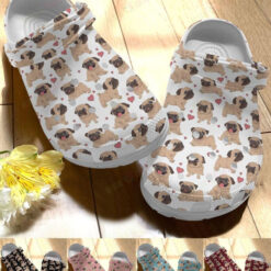 Pug Lovely Pug 5 Colors Crocs Classic Clogs Shoes