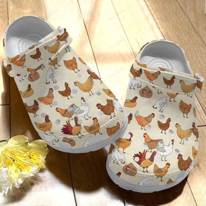 Chicken Cute Crocs Classic Clogs Shoes