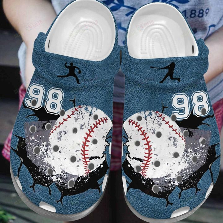 Baseball Personalized Cracks Crocs Classic Clogs Shoes