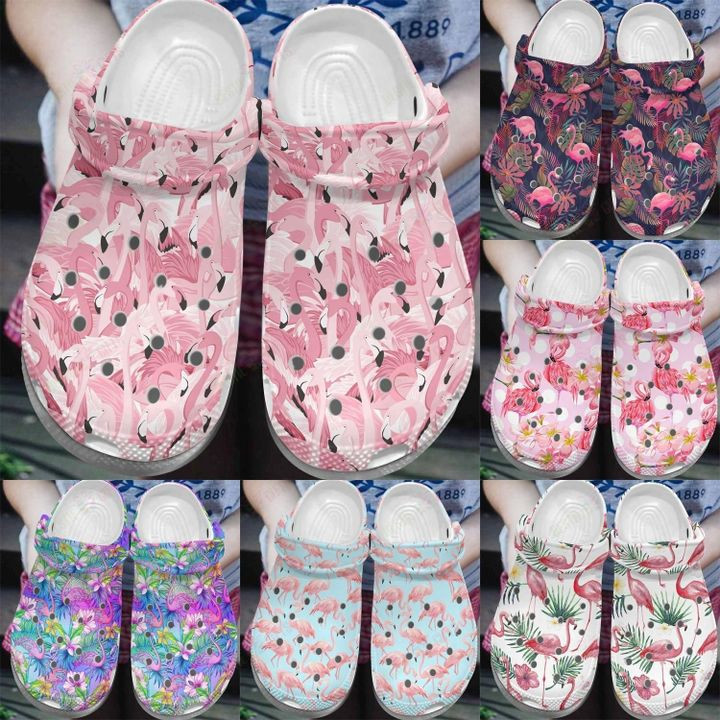 Flamingo Collection Crocs Classic Clogs Shoes