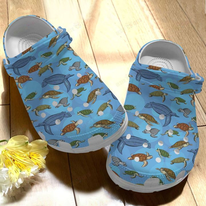 Sea Turtle Crocs Classic Clogs Shoes