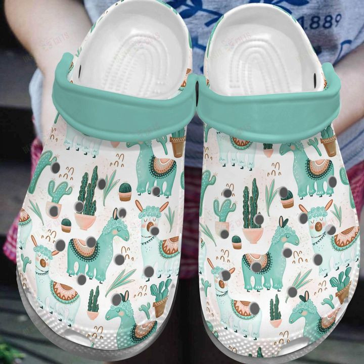 Cute Llama Crocs Classic Clogs Shoes