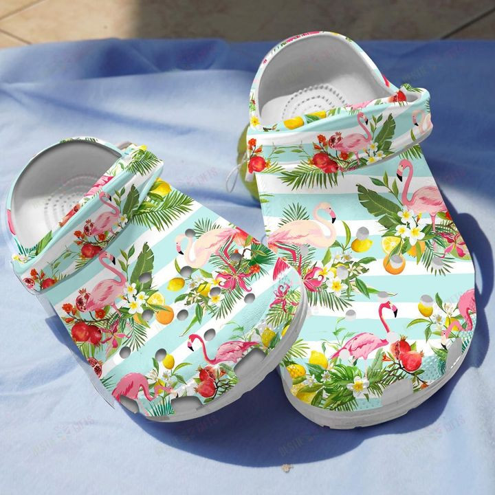 Tropical Flamingo Crocs Classic Clogs Shoes