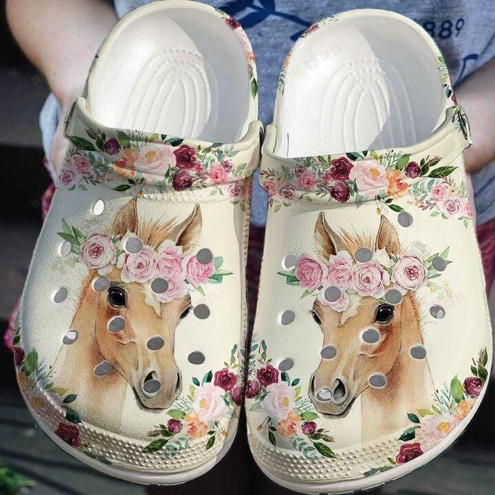 Horse Crocs Classic Clogs Shoes