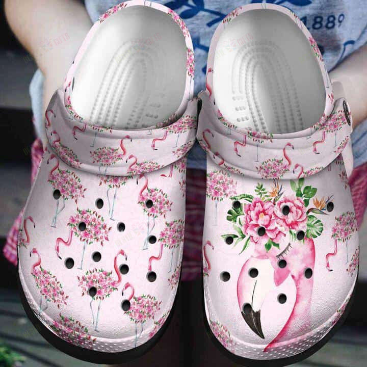 Flamingo Crocs Classic Clogs Shoes