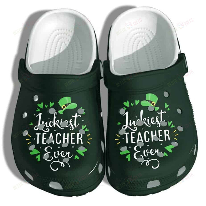 Luckiest Teacher Ever Crocs Classic Clogs Shoes