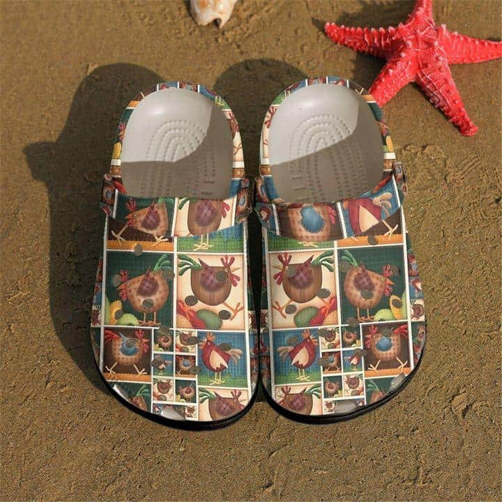 Chicken Crocs Classic Clogs Shoes