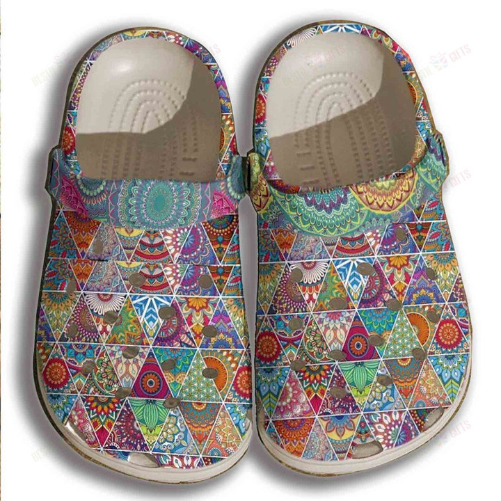 Hippie Bohemian Pattern Crocs Classic Clogs Shoes