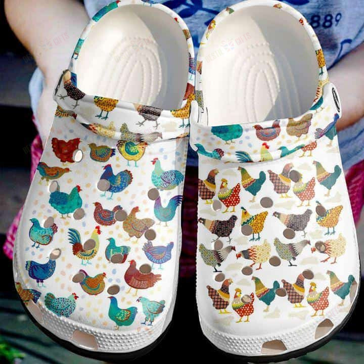 Chicken Crocs Classic Clogs Shoes