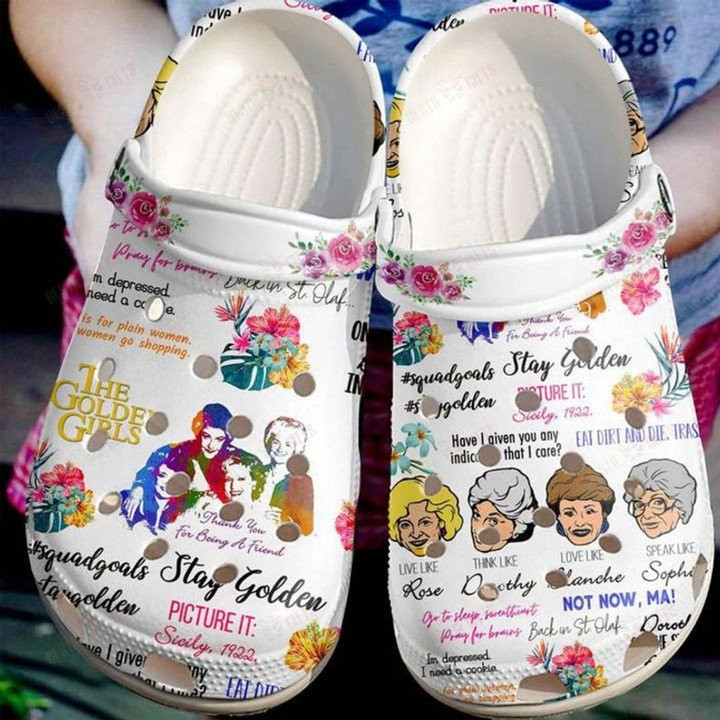 The Golden Girls Eat Dirt And Die Crocs Classic Clogs Shoes