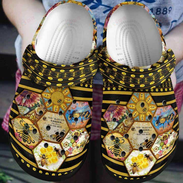 Bee Crocs Classic Clogs Shoes