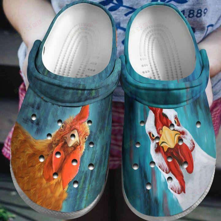 Chicken Crocs Classic Clogs Shoes