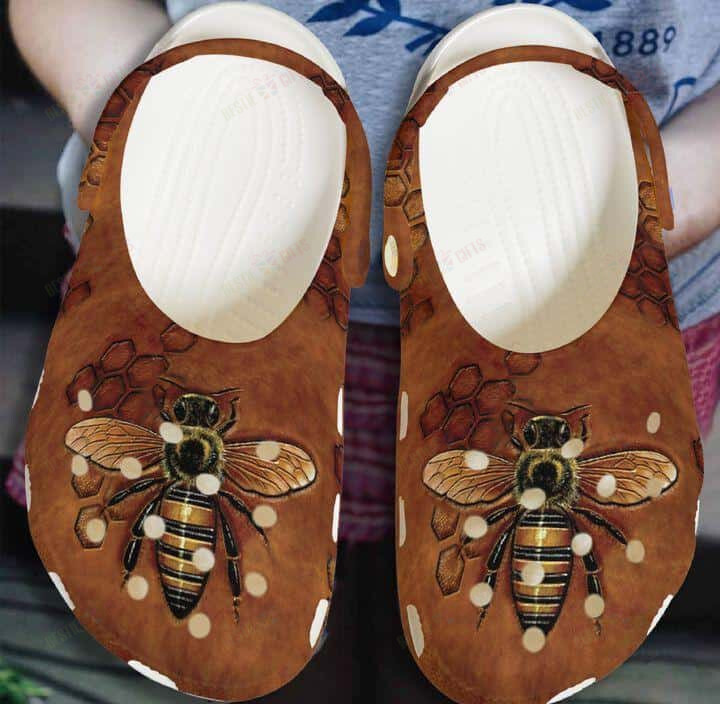 Bee Crocs Classic Clogs Shoes