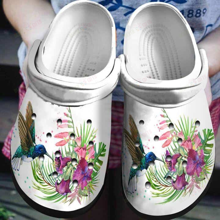 Hummingbird Crocs Classic Clogs Shoes