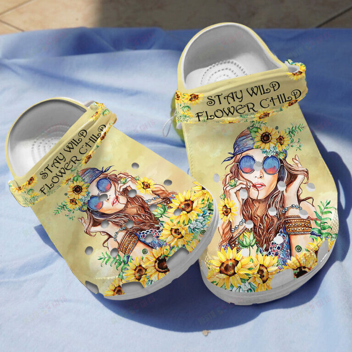 Sunflower Girl Crocs Classic Clogs Shoes