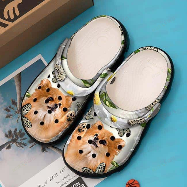 Dog Pomeranian Crocs Classic Clogs Shoes