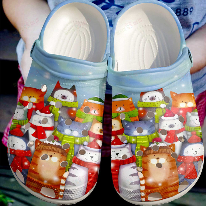 Christmas Cats Crocs Classic Clogs Shoes