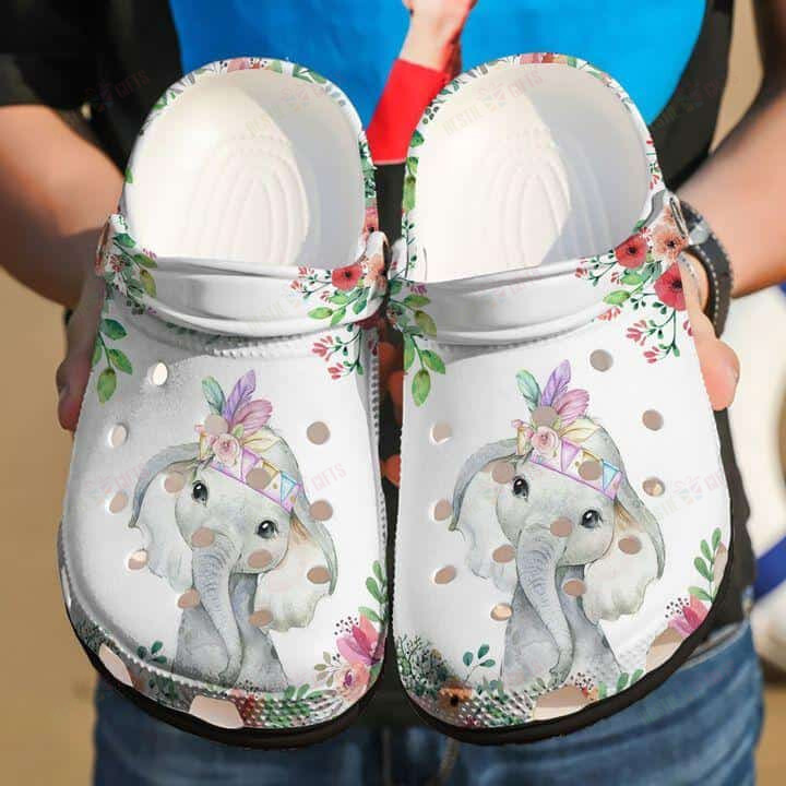 Elephant Crocs Classic Clogs Shoes